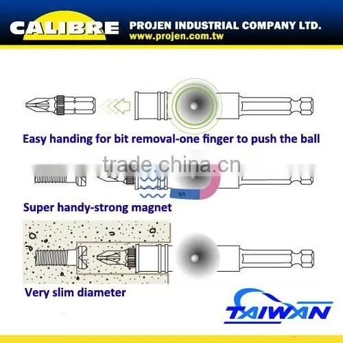 CALIBRE 150mm One-Touch Magnetic Bit Holder