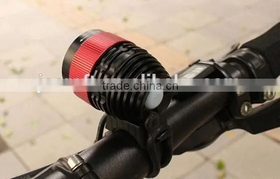 CREE XML-T6 led 8.4V 6600mAh battery front bicycle head lamp 1600 lumen zoom focus rechargeable led bike light