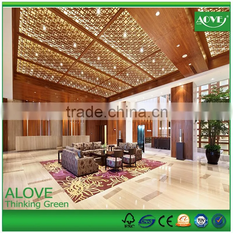 Customized color wpc co-extrusion wall penal interior/exterior /anti UV /painting