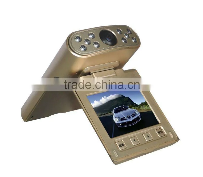 10-IR LED lights and AVI video format car camcorder 720P