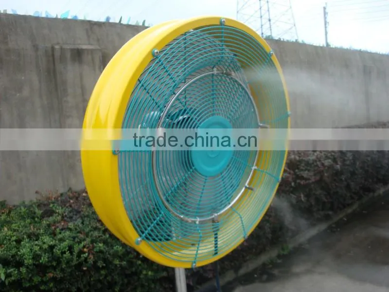 stand fan with water mist standing fan
