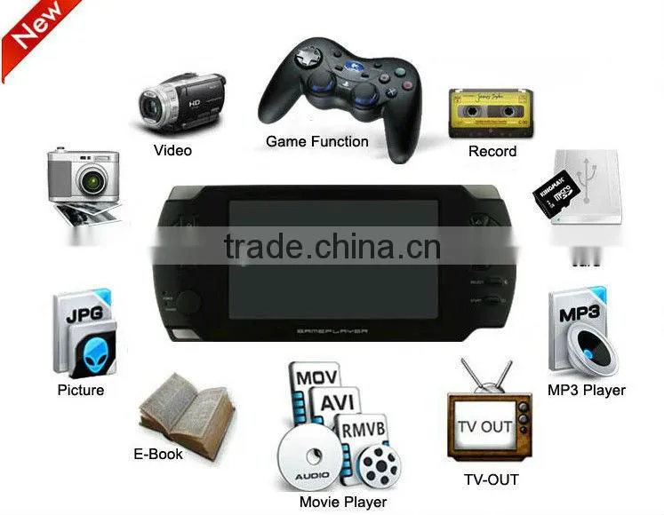 Built in 2000games kids pmp game player with FM radio/video/Ebook