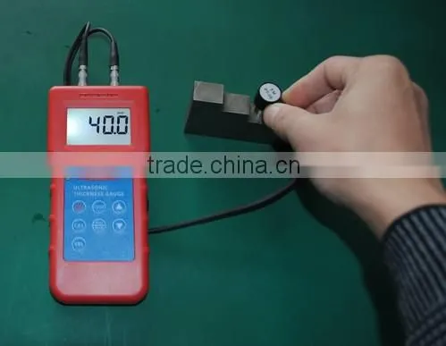 High resolution through coating ultrasonic thickness gauge meter