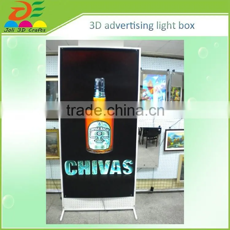 promotional gift outdoor advertising light box/ large size 3d poster light box