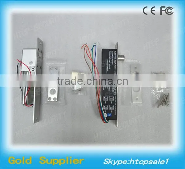 Timer & Signal Fail Secure Electric Sliding Door Bolt Lock