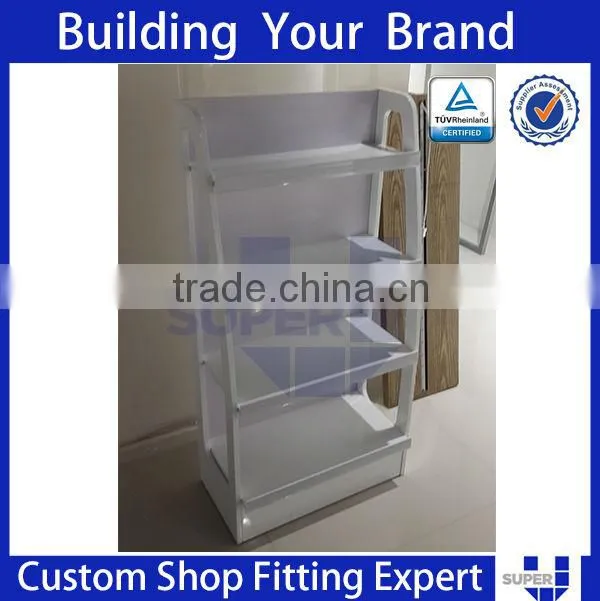 Tailor Made white Painted Simple Style Rotating Wood toy Shelf
