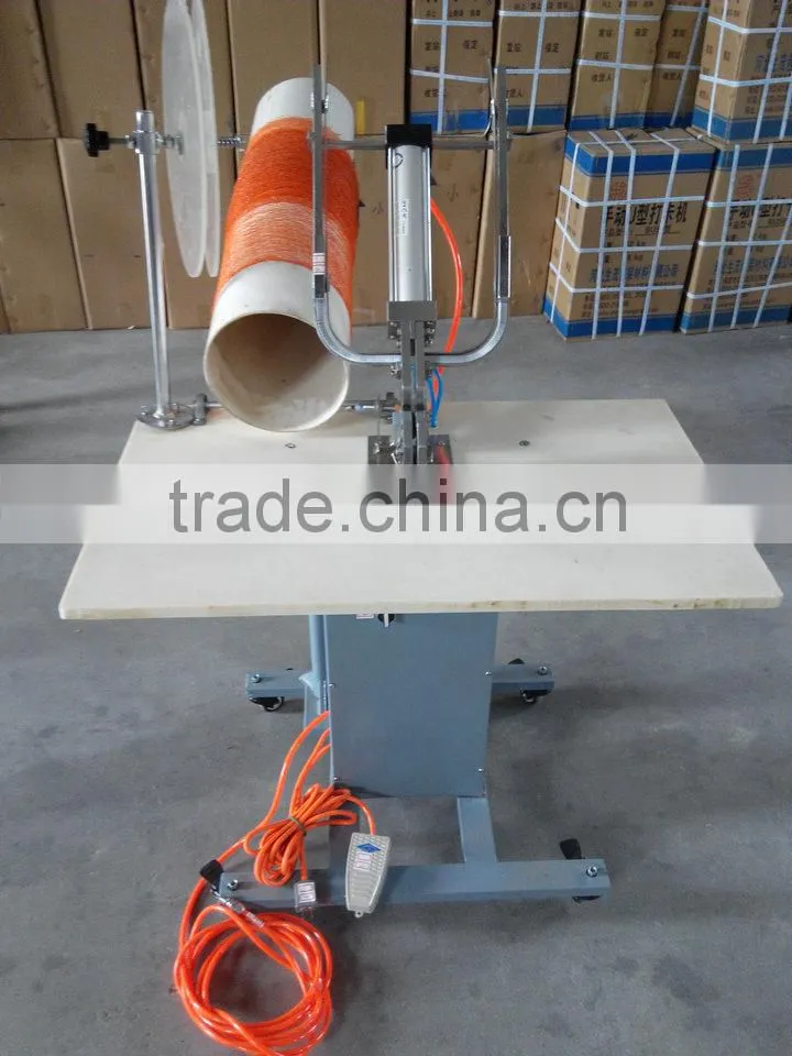 Pneumatic clipper sealing machine to seal the food,sausage or apple or garlic