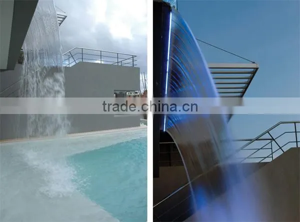 Stainless steel 304 home decoration artificial waterfalls for home