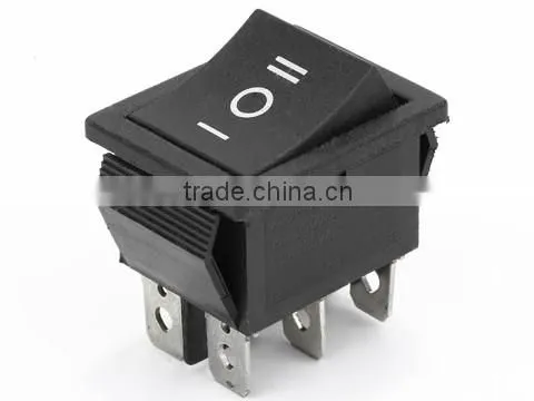 6pin black rocker switch T85 RS--608 Hot selling