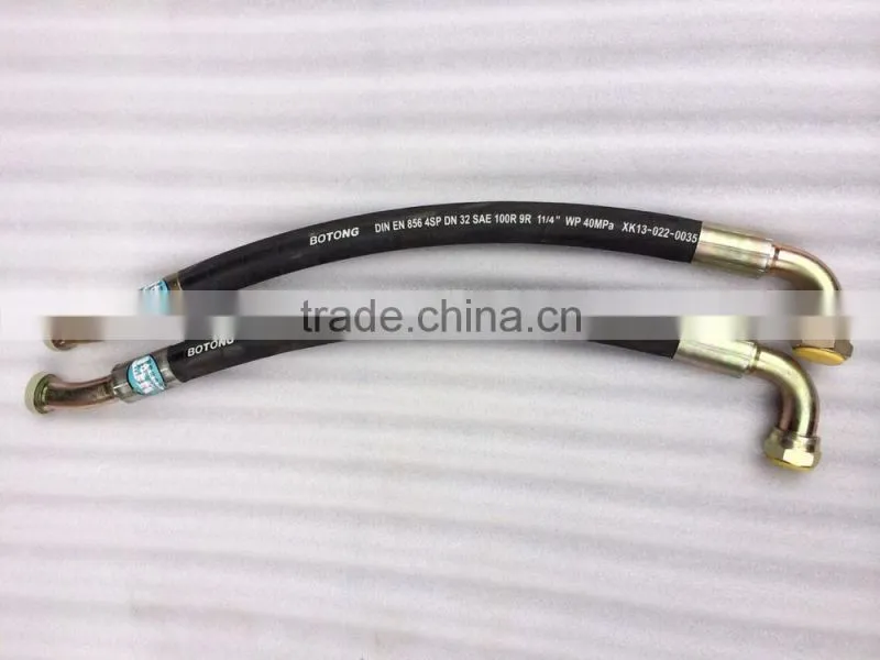 oil resistant high pressure hydraulic hose for terex heavy duty truck made in cost price