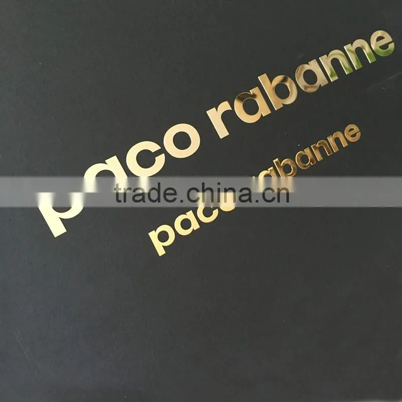 china factory nickel letters metal plates brand logos/name on logos