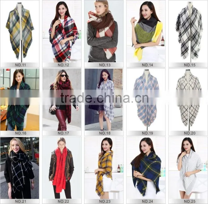 brand name fashion stripe 2015 wool scarf