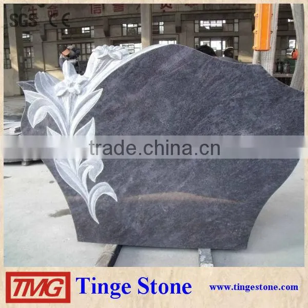 High Quality Vizag Blue Granite Tombstone