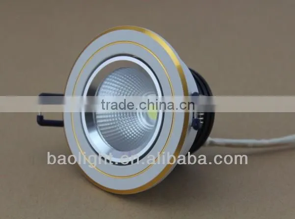 2013 new metal recessed led ceiling spot lamps for bedroom 5w cob