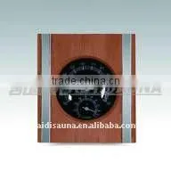 wooden digital saunaroom thermometer &hygrometer with CE ROHS ETL