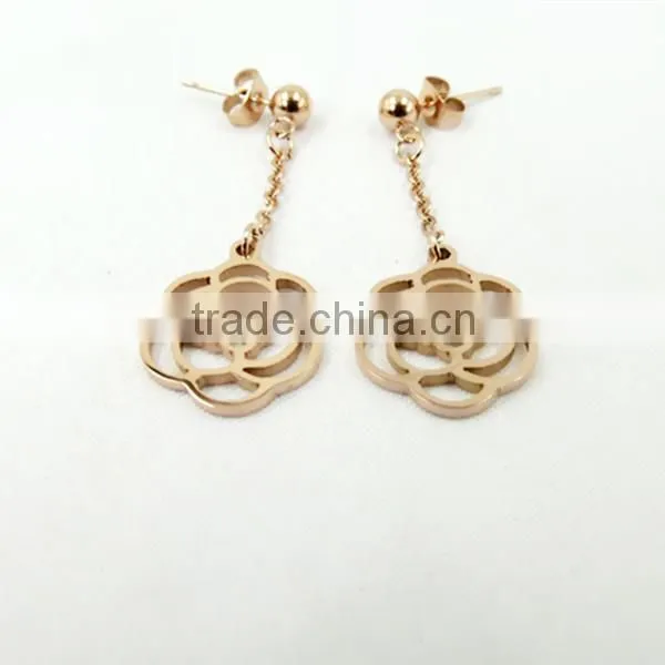High-end gold ear rings for women,fashion jewelry