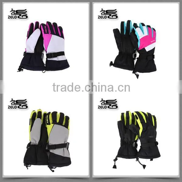 2015 lady winter ski gloves OEM Chinese manufacturers