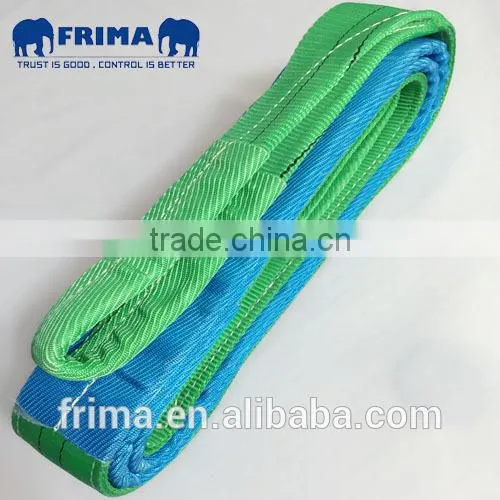 WLL2000KGS,4Meter Flat Eye Webbing Sling with Protective Sleeve ,Polyester Webbing sling, Lifting Sling, Soft Slings