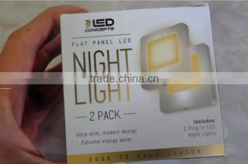 Plug-in LED Night Light dusk to dawn white Ultral Slim