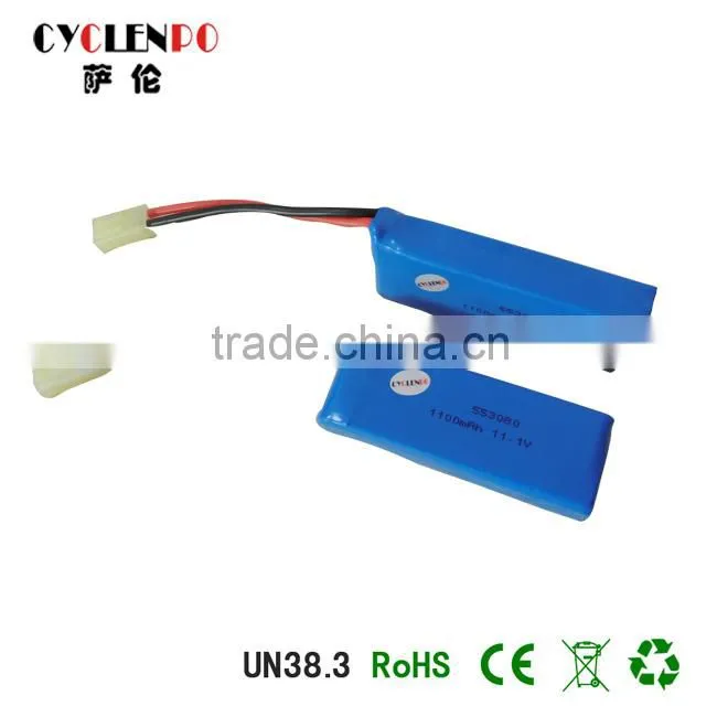 553080 Cyclenpo lipo battery lithium polymer battery 11.1v 1100mah battery pack