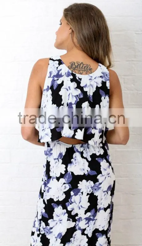 2016 China wholesale factory clothing wholesale latest fashion dress digital print dress