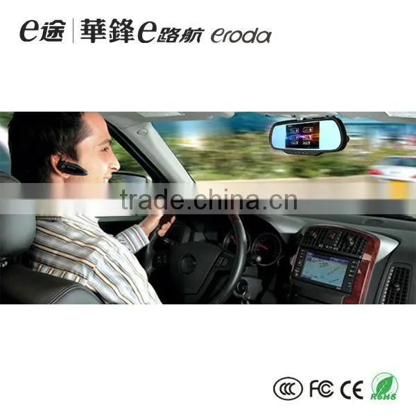 Andriod car mirror car gps navigation with wireless rearview camera support blutooth and recording