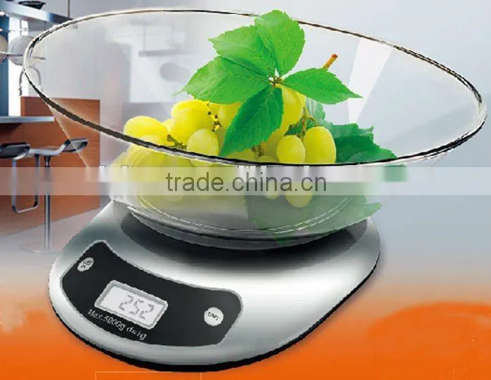 Weighing Kitchen Scale with Bowl