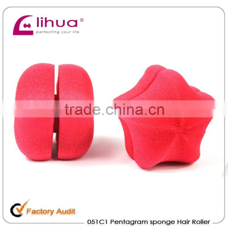 Five-pointed star type air permeable sponge ball curls wholesale (high rebound)
