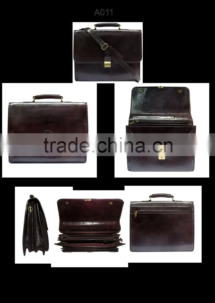 Naz Leather Laptop Document Bag