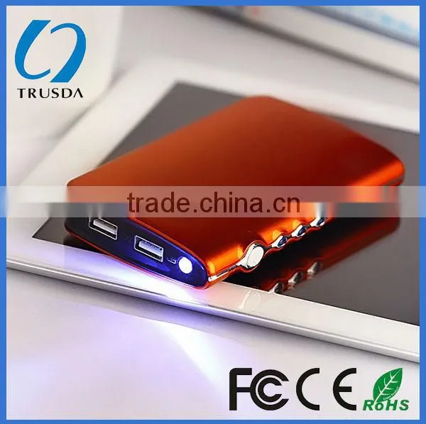 Book shaped dual outport piano baking vanish power bank 9000