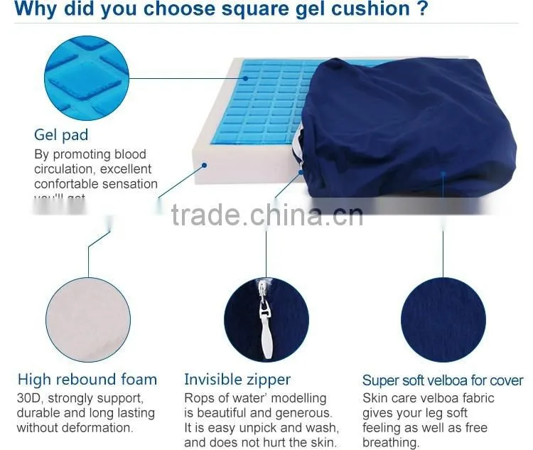 Coccyx Orthopedic Memory Foam Cooling Gel Seat Cushion