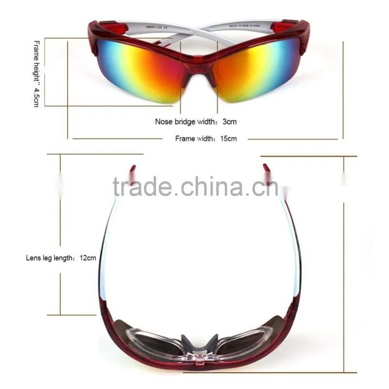 OEM Optical Inserts Cycling Glasses 5 Lens Prescription Sport Glasses Interchangeable Sunglasses For Outdoor Sport