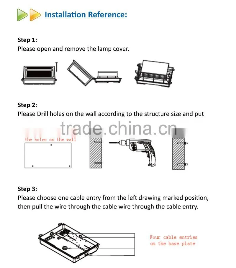 UL DLC 90W LED Wall Pack Light