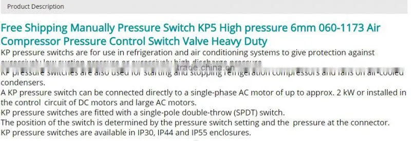 Differential Original Pressure Control KP98(060L-1131)