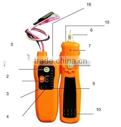 ST206 RJ45 RJ11 Portable Network Tester LAN Cable Tester
