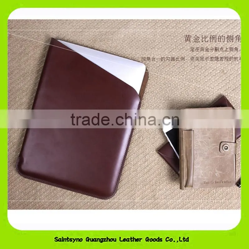 15059 High end Eco-friendly genuine leather case for ipad 2 4 mini 4 air 2 at factory price