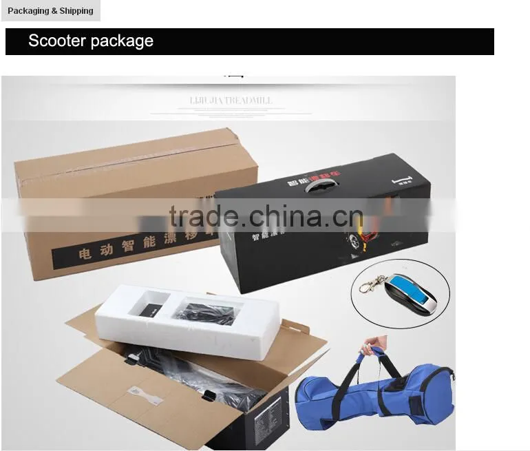 latest model 8 Inch 2 Wheel Self Balance Electric Standing Scooter With LED Light