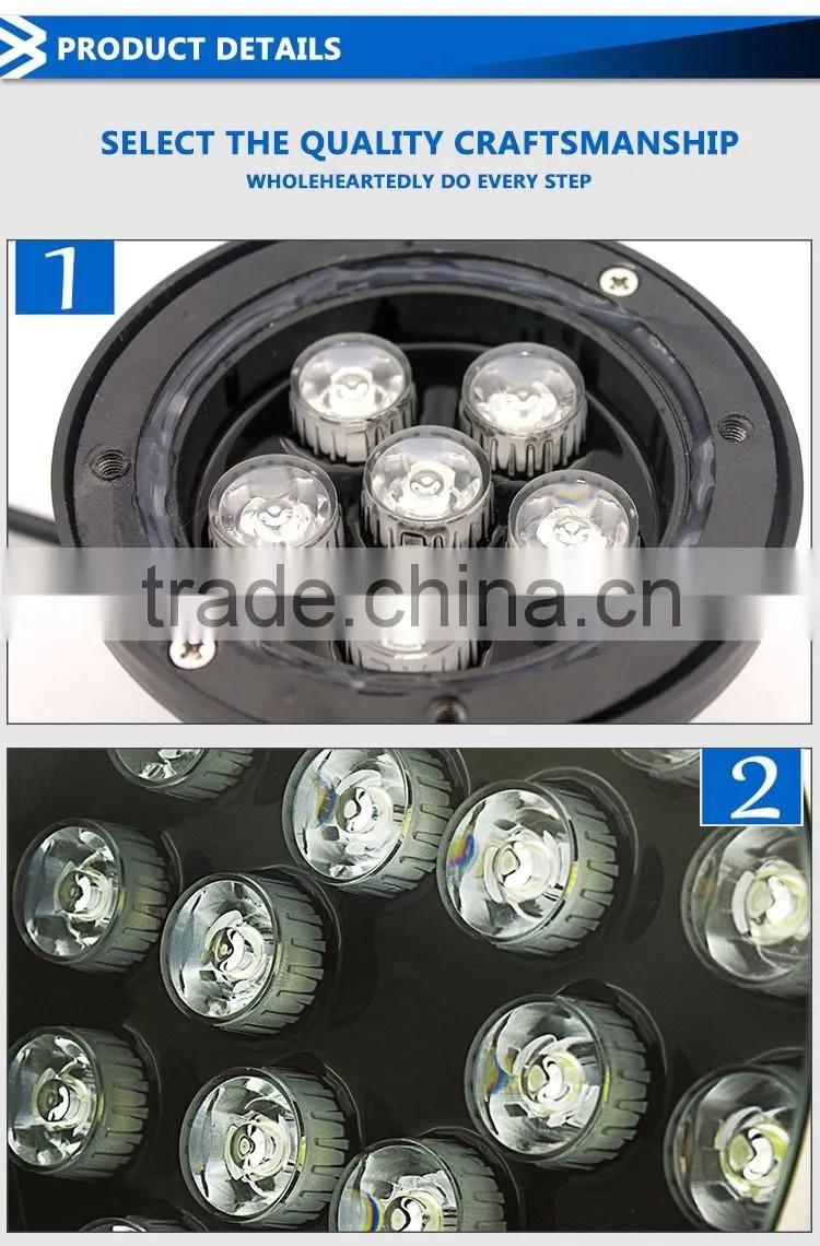 hot sell landscape outdoor led inground lights 3w 4w 5w 6w 9w 12w 18w round step lamp led underground light
