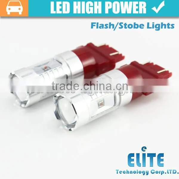 Newest!!! 30W high power 1157 3157 7443 baz15d P21 T20 led strobe light bulb