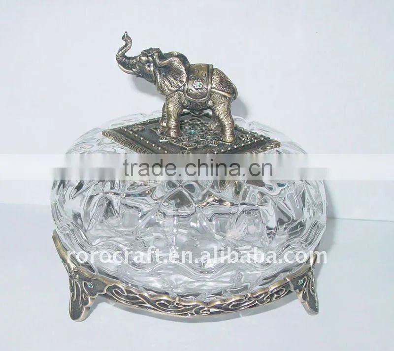 heart shape pewter and crystal Sell jewel box wedding gift promotional gift home decoration