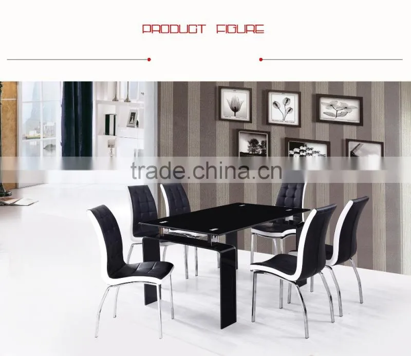 Home Furniture Dining Room Transparent Glass Dining Table