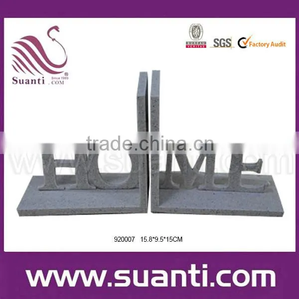 hotseling simple polystone custom bookends China
