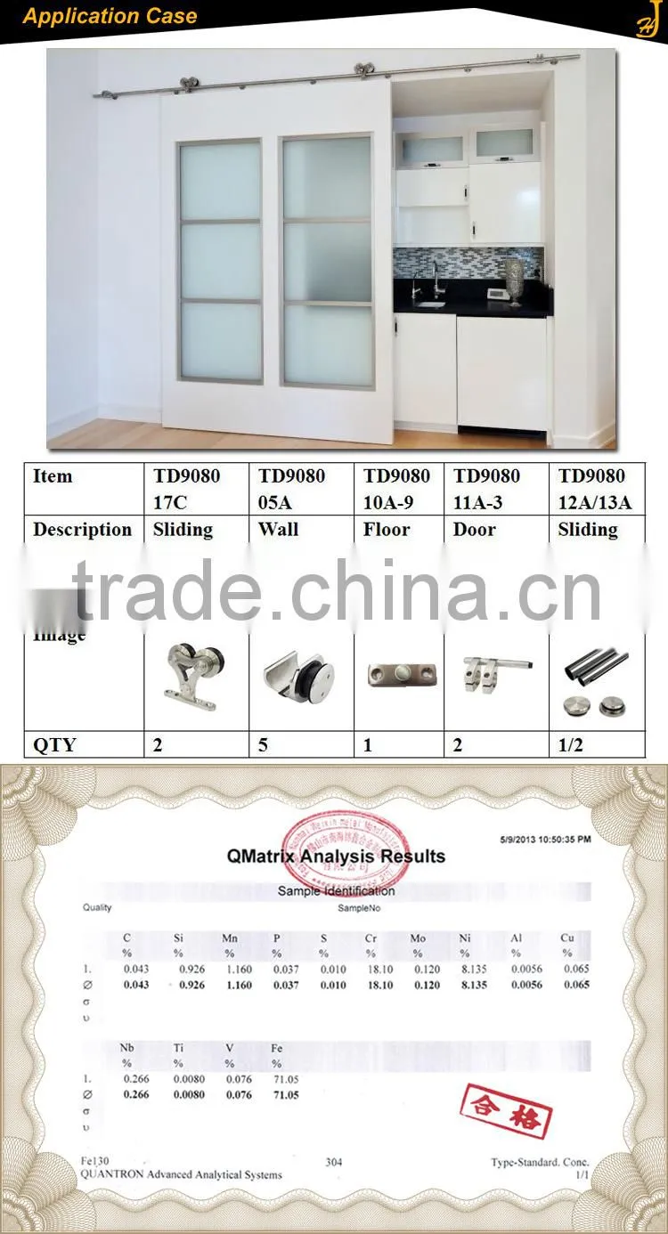 Wholesale China office project Steel 304 Used Barn Marine Door Hardware