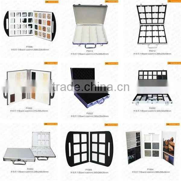 Portable customized stone sample brochure