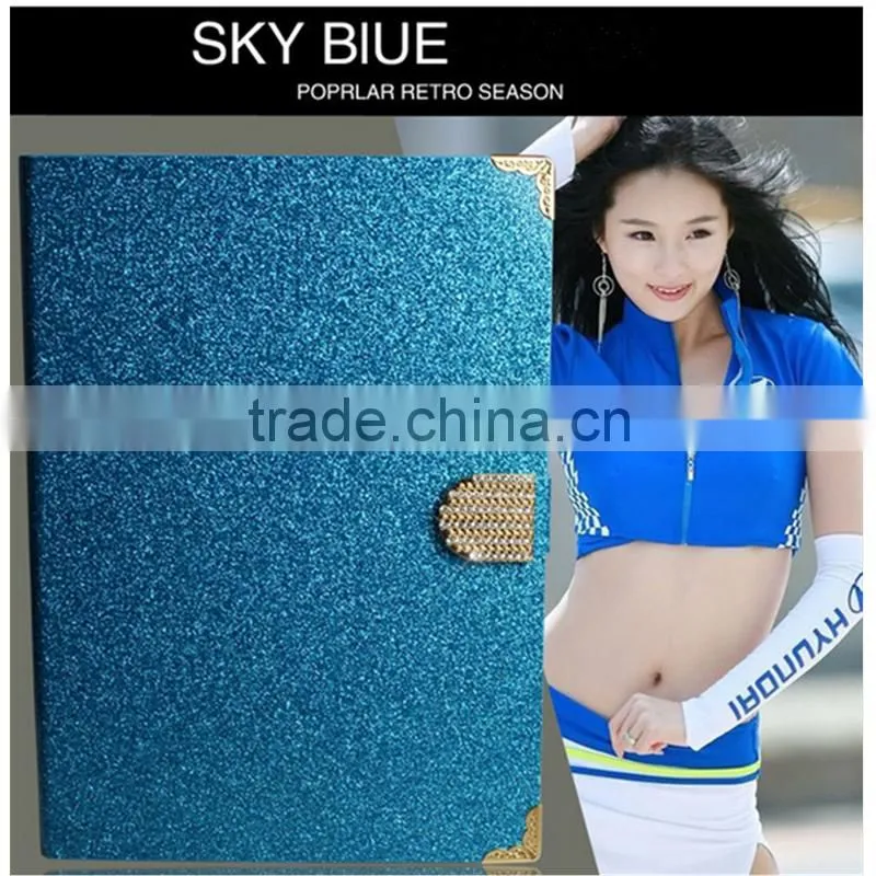 glitter bling wallet pattern PU leather tablet case for ipad mini air pro 2 3 4 5 for xiaomi mipad for dell for zte