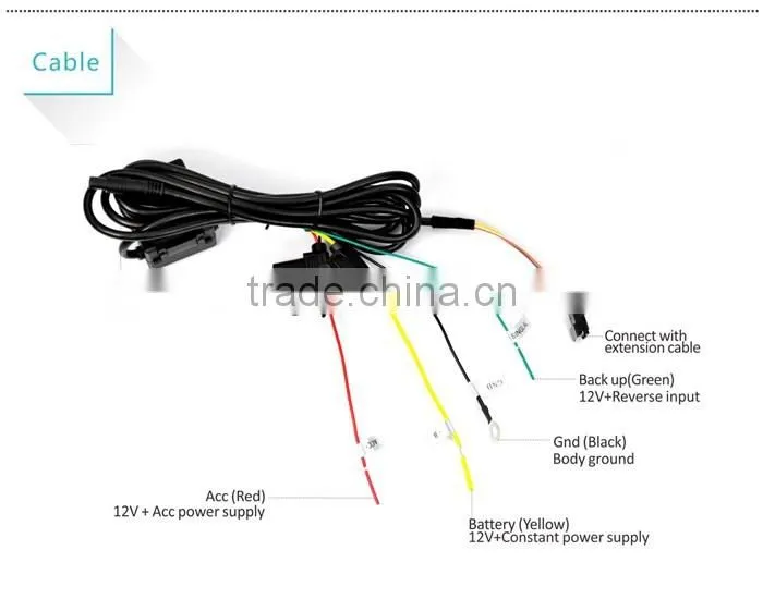 4.3 inch DVR recorder rear view mirror with full HD recording and G-sensor and Lane departure warning system