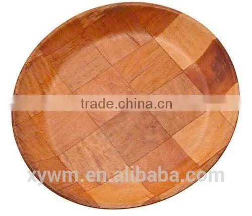 Update International WRP-10 Woven Wood Round Salad Plate, 10-Inch --Jane