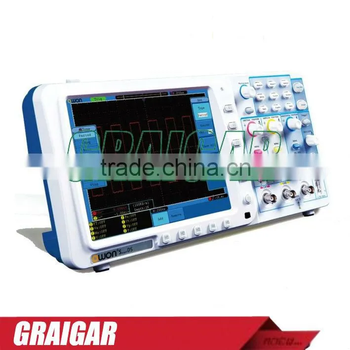 SDS6062 8 inches TFT 10M storage 60MH 3 channels 1GS/S Portable Digital Oscilloscope