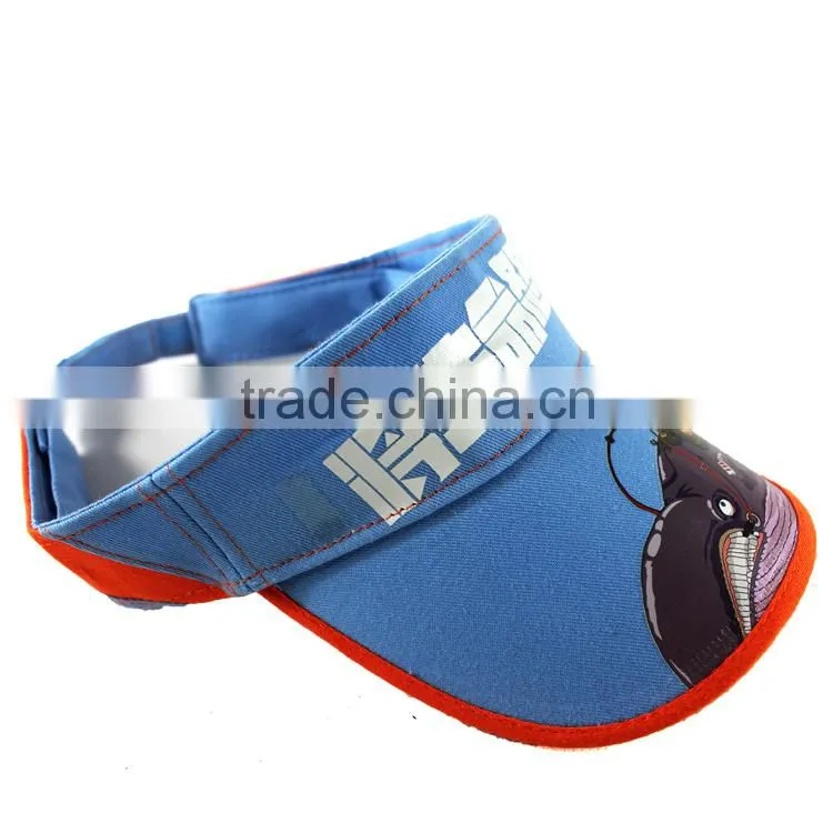 colourful uv caps cotton pvc cheap sun visor hats for women