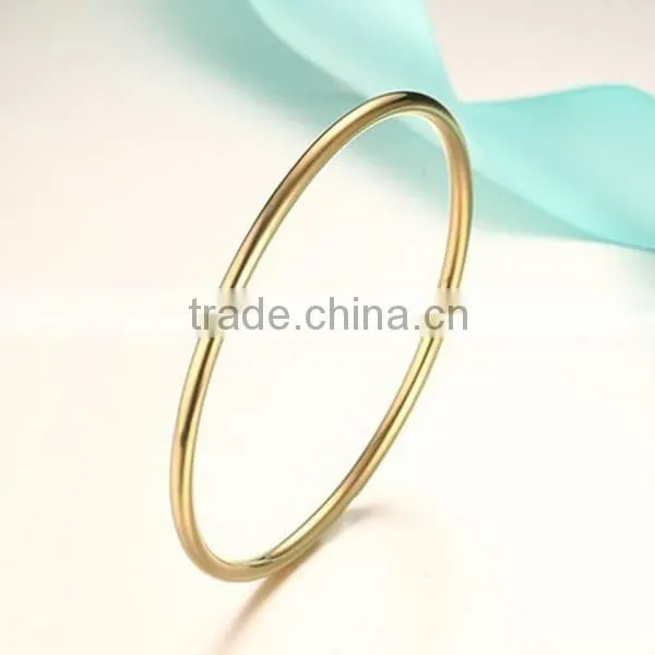 Fashion Simple 3mm Smooth Stainless Steel Bracelet